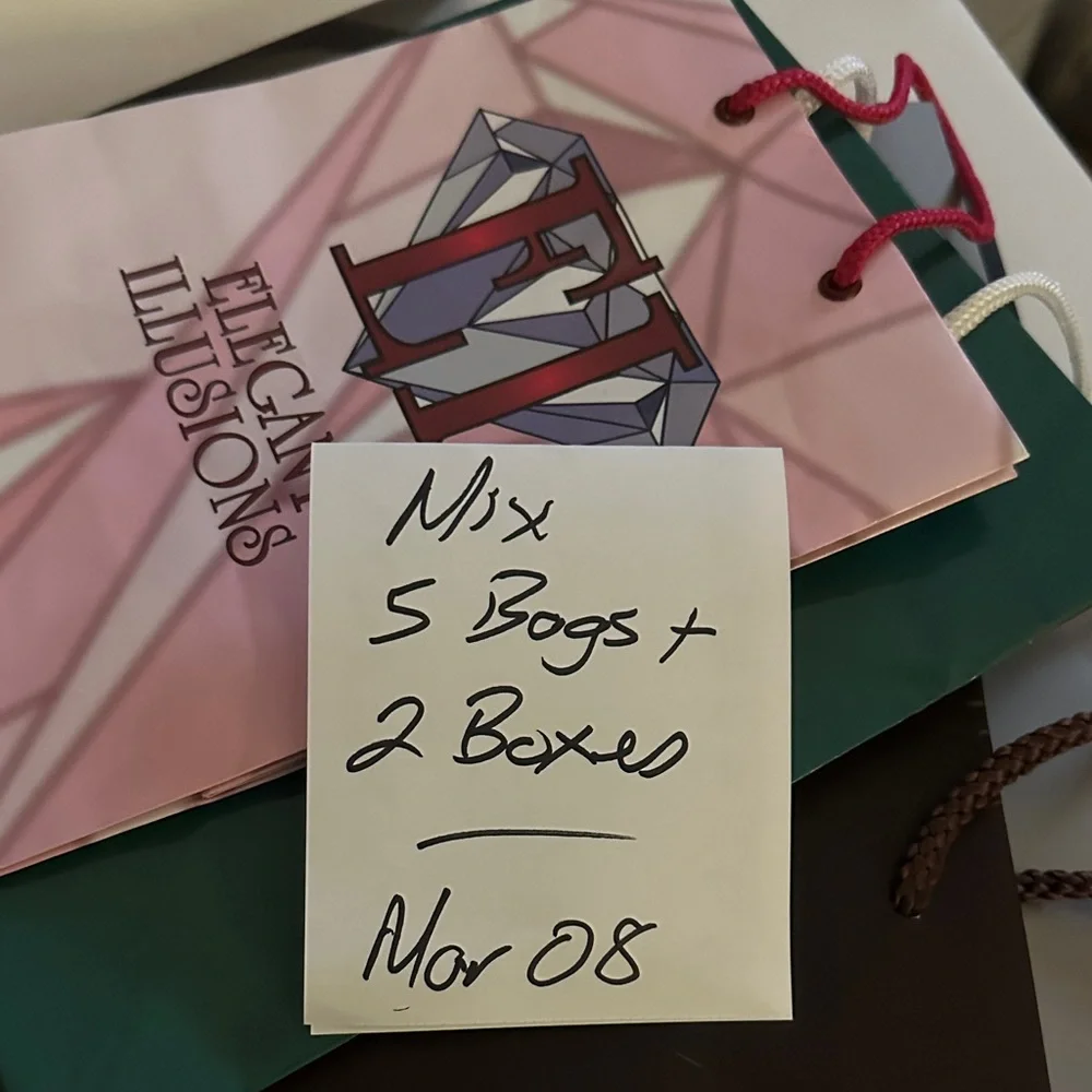 Assorted Designer 5 Gift Bags & 2 Gift Boxes